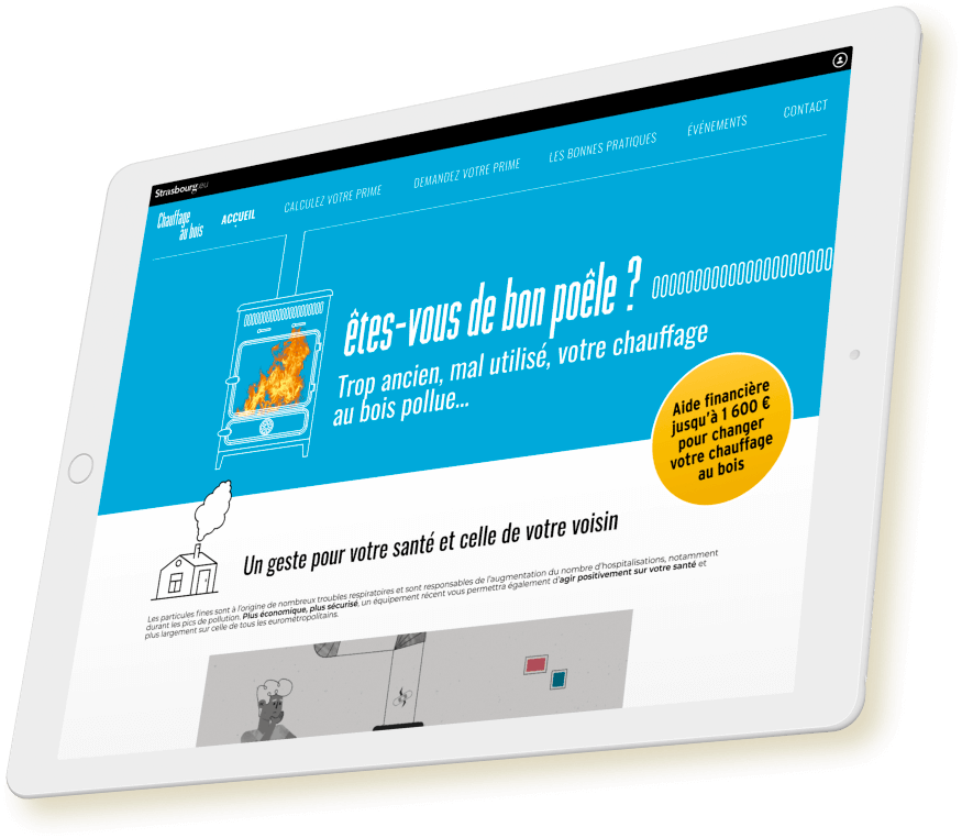 Eurométropole de Strasbourg, client de l'agence digitale Data Projekt - Création de site web wordpress, développement technique sur-mesure, casual game et application iOS & Androïd