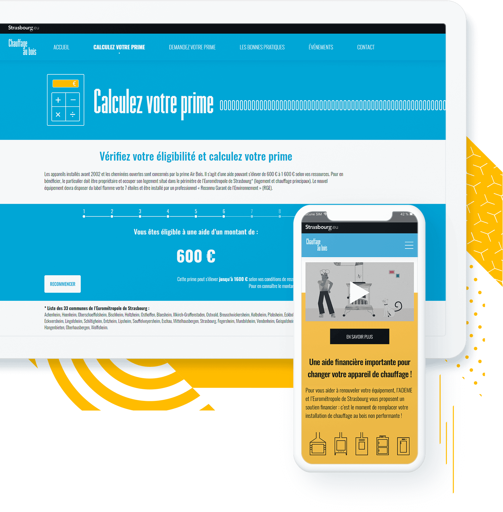 Eurométropole de Strasbourg, client de l'agence digitale Data Projekt - Création de site web wordpress, développement technique sur-mesure, casual game et application iOS & Androïd