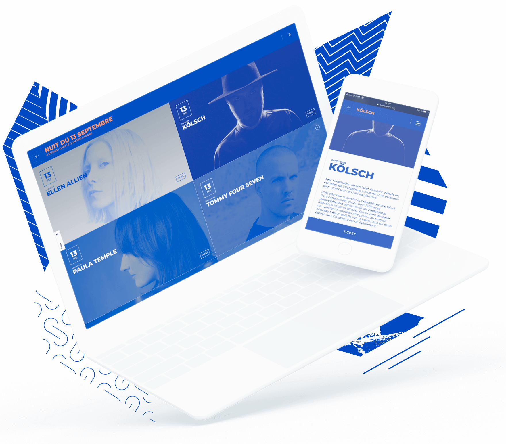 L'Ososphère, client de l'agence digitale Data Projekt - Création de sites web wordpress, développement technique sur-mesure et mapping vidéo