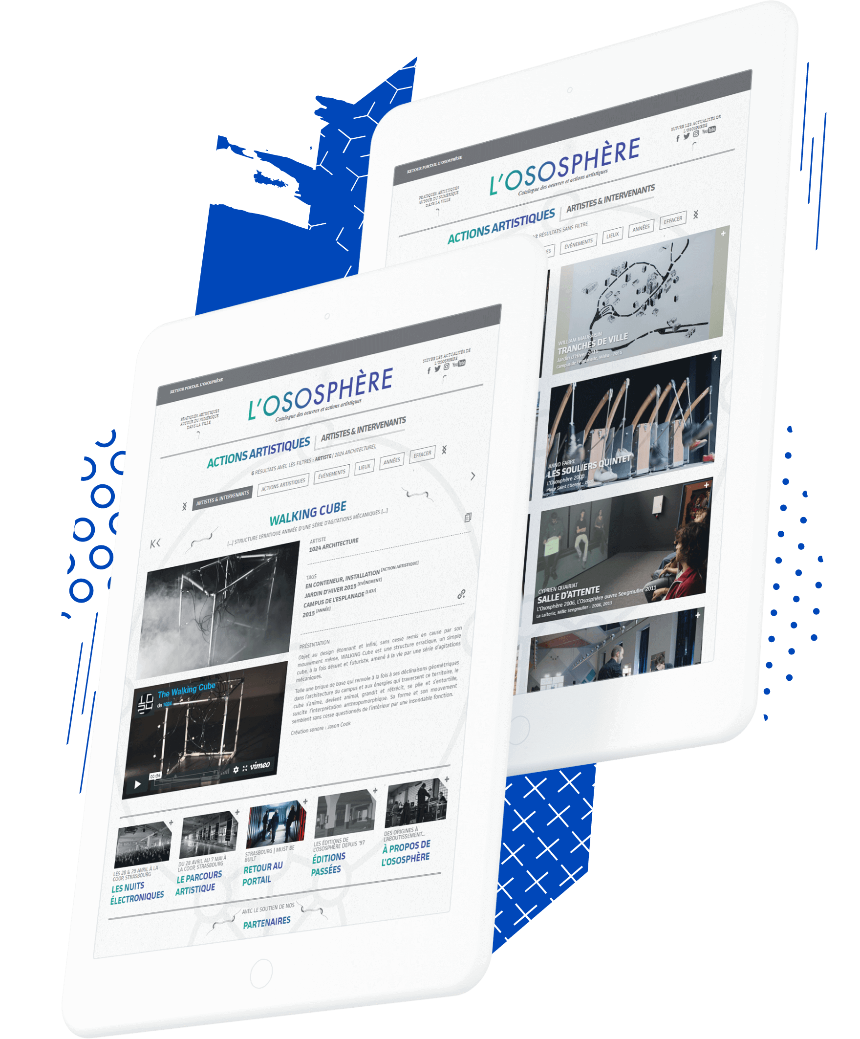 L'Ososphère, client de l'agence digitale Data Projekt - Création de sites web wordpress, développement technique sur-mesure et mapping vidéo