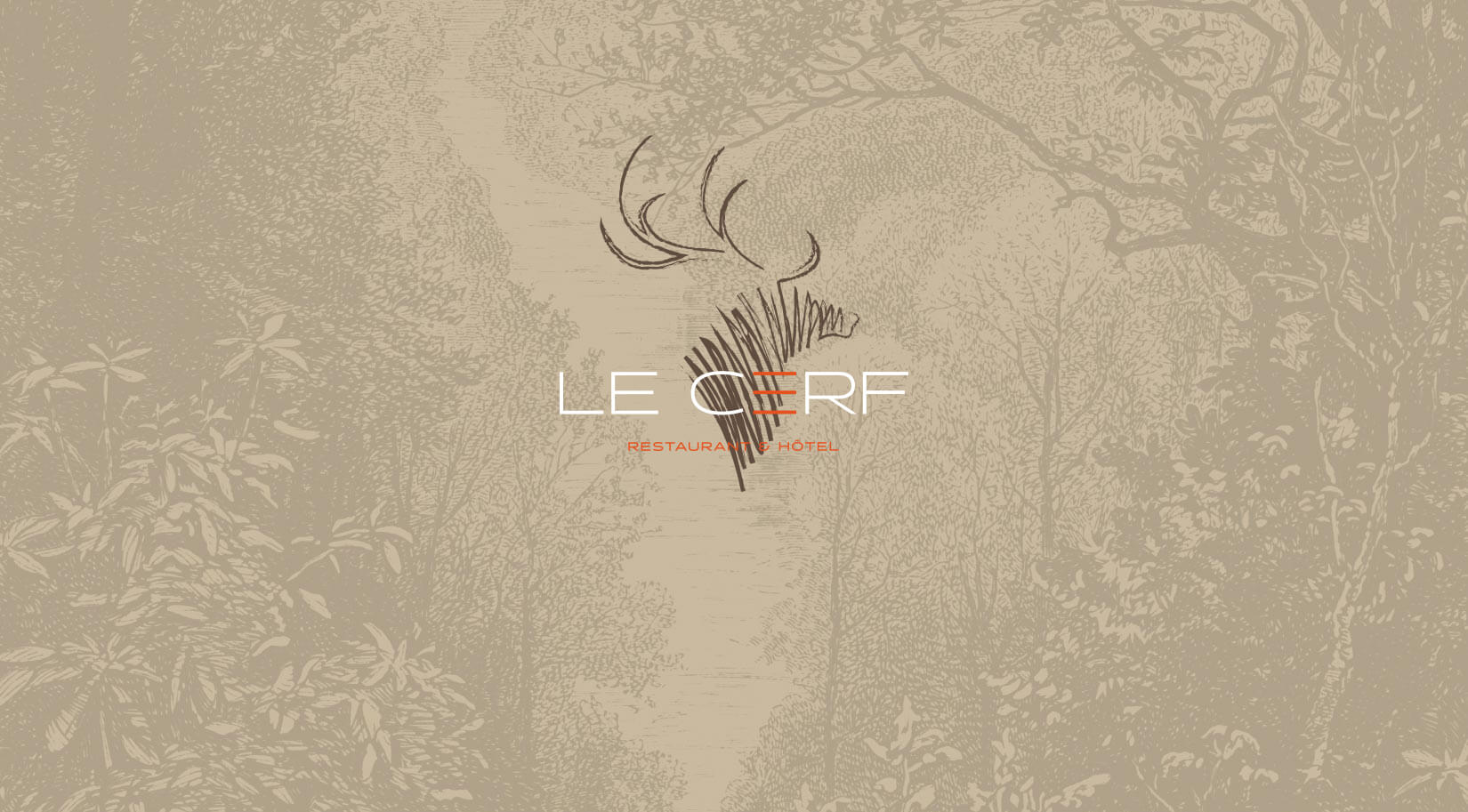 Restaurant Le Cerf, client de l'agence digitale Data Projekt - Création de site web wordpress, site e-commerce, développement technique sur-mesure, identité visuelle, logo, storytelling