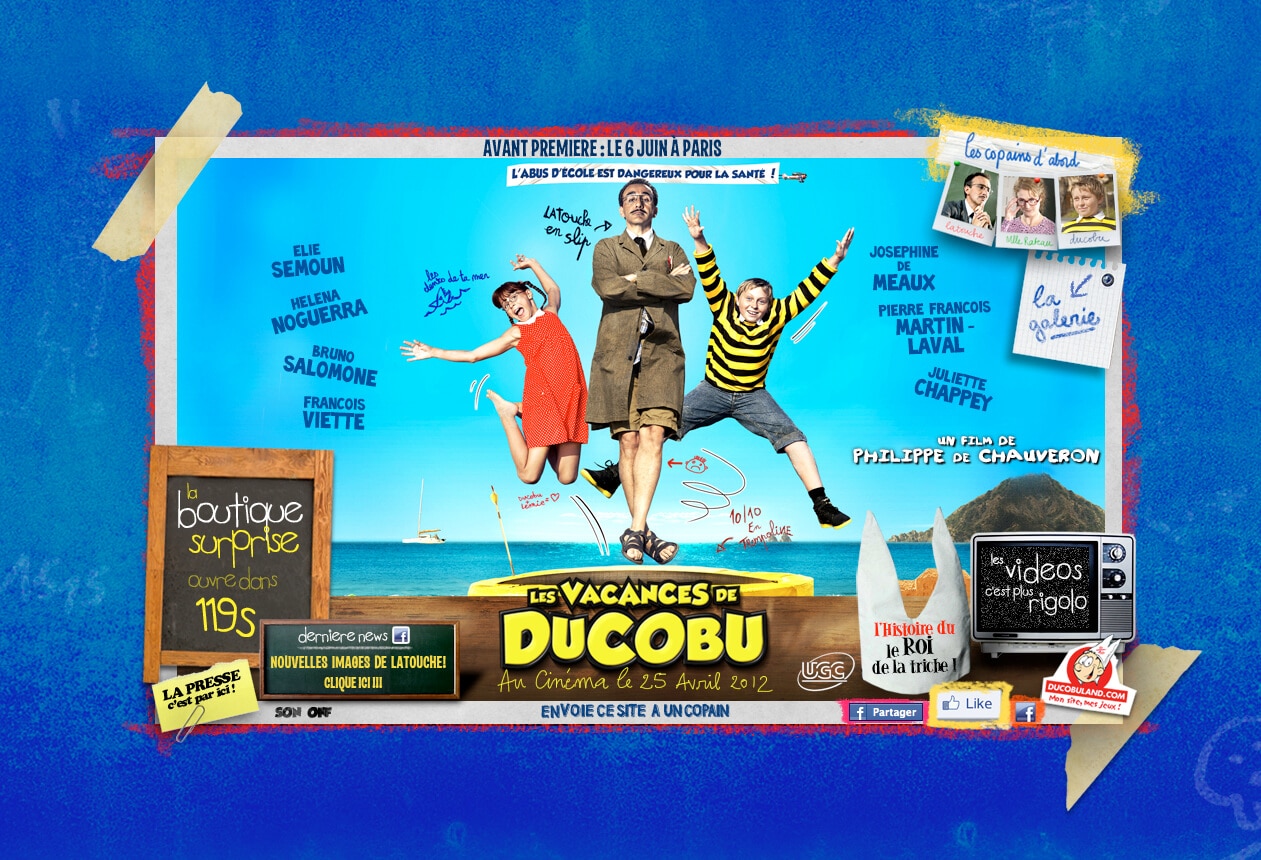Kingshoko, client de l'agence digitale Data Projekt - Développement du site web et des jeux concours pour les films Ducobu