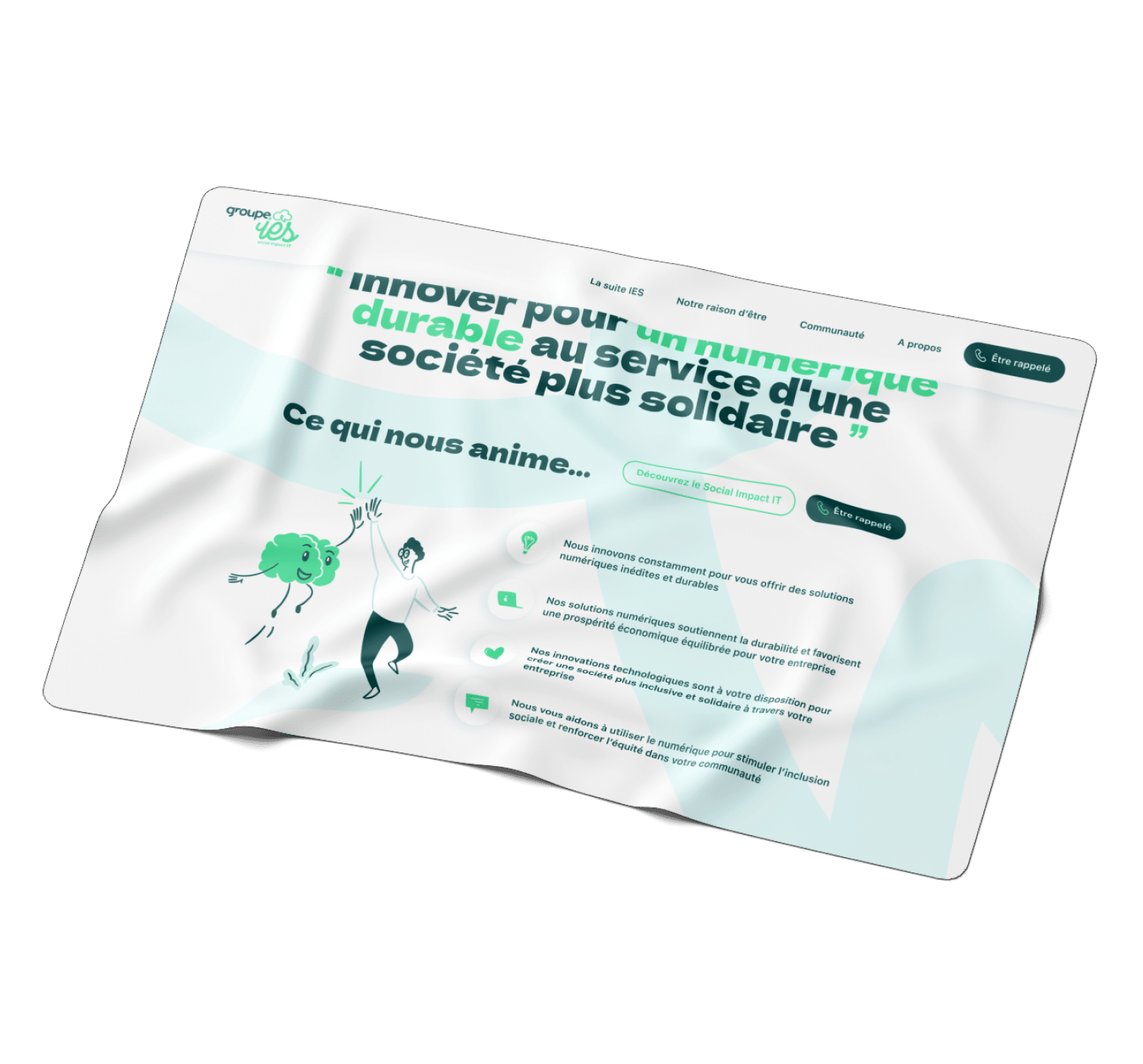 Groupe IES, client de l'agence digitale Data Projekt - Création de site en éco conception web