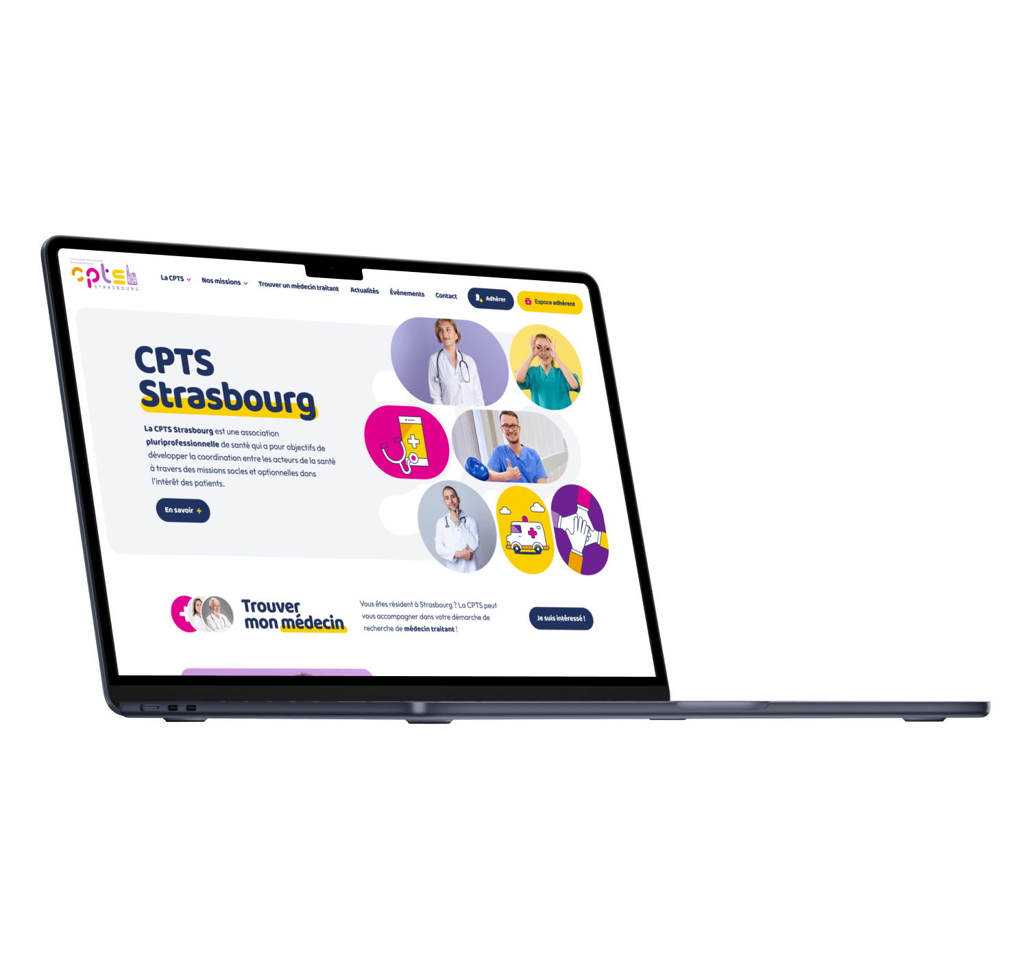 Communautés Professionnelles Territoriales de Santé (CPTS), client de l'agence digitale Data Projekt - Création de site web wordpress