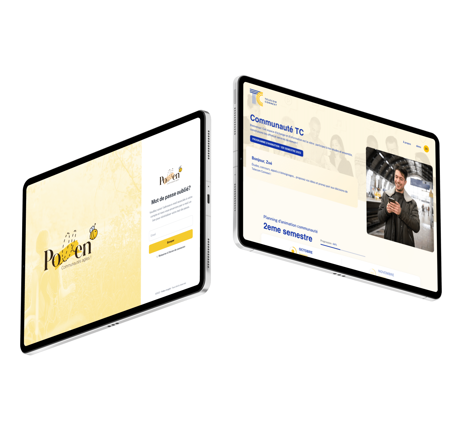 Eden Insight, projet Pollen, client de l'agence digitale Data Projekt - Développement d'une plateforme communautaire SaaS
