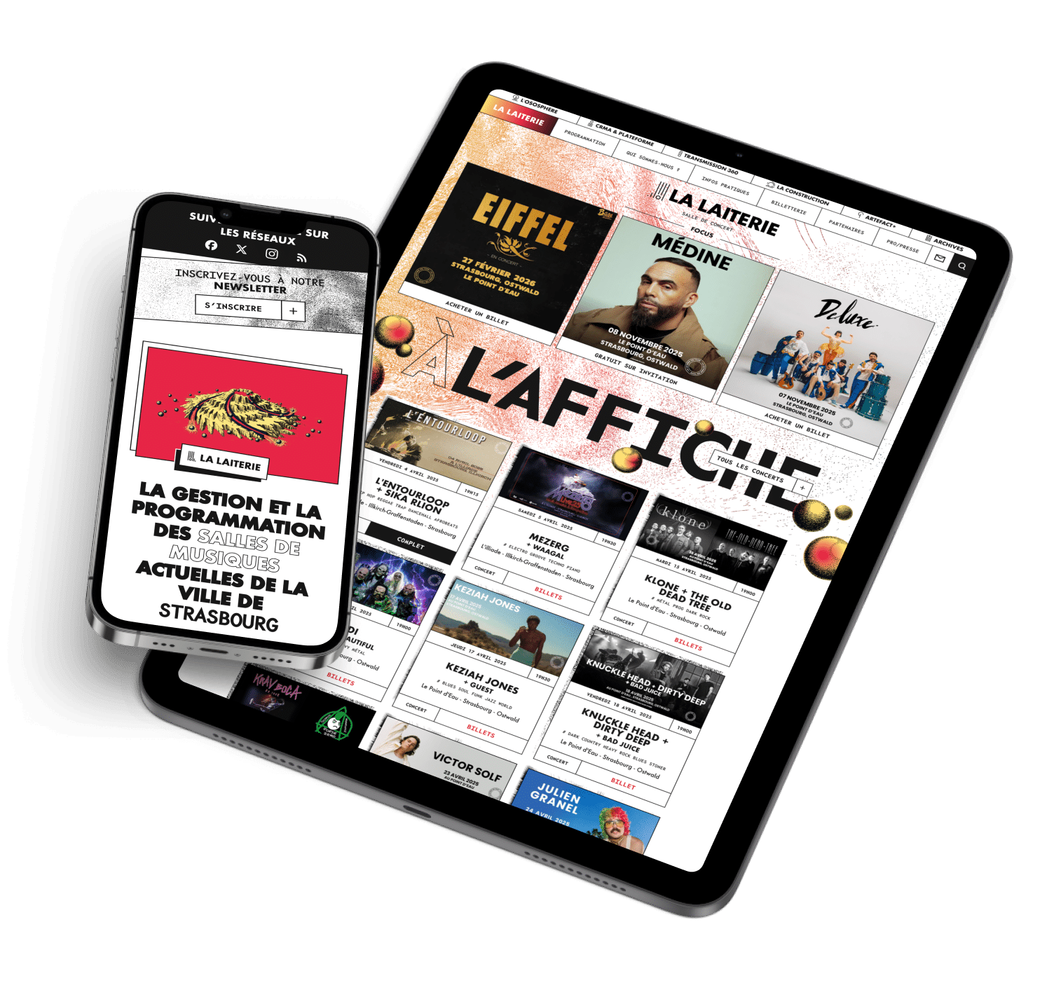 La Laiterie, client de l'agence digitale Data Projekt - Création site web wordpress, archives de programmation